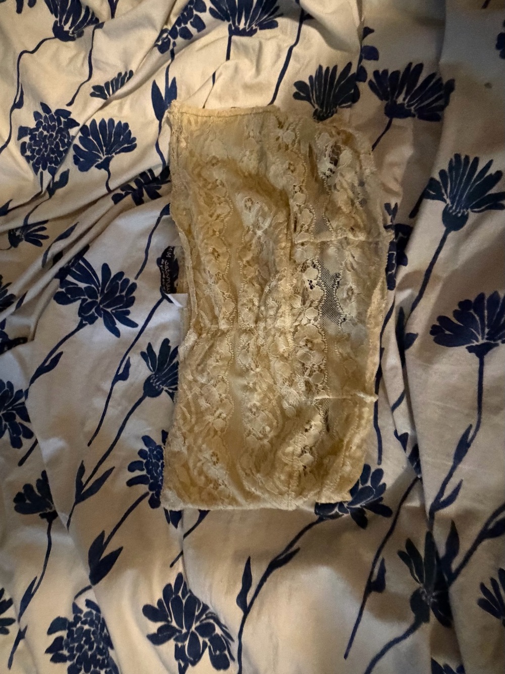 Bluenotes Soft Yellow Lace Bandeau